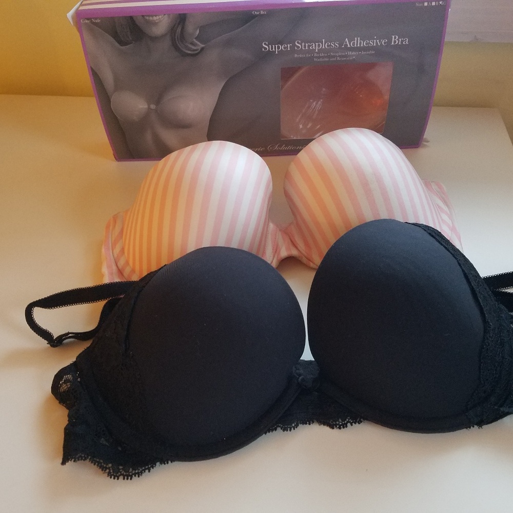 Victoria's Secret 34C/Strapless Self Adhesive Bra